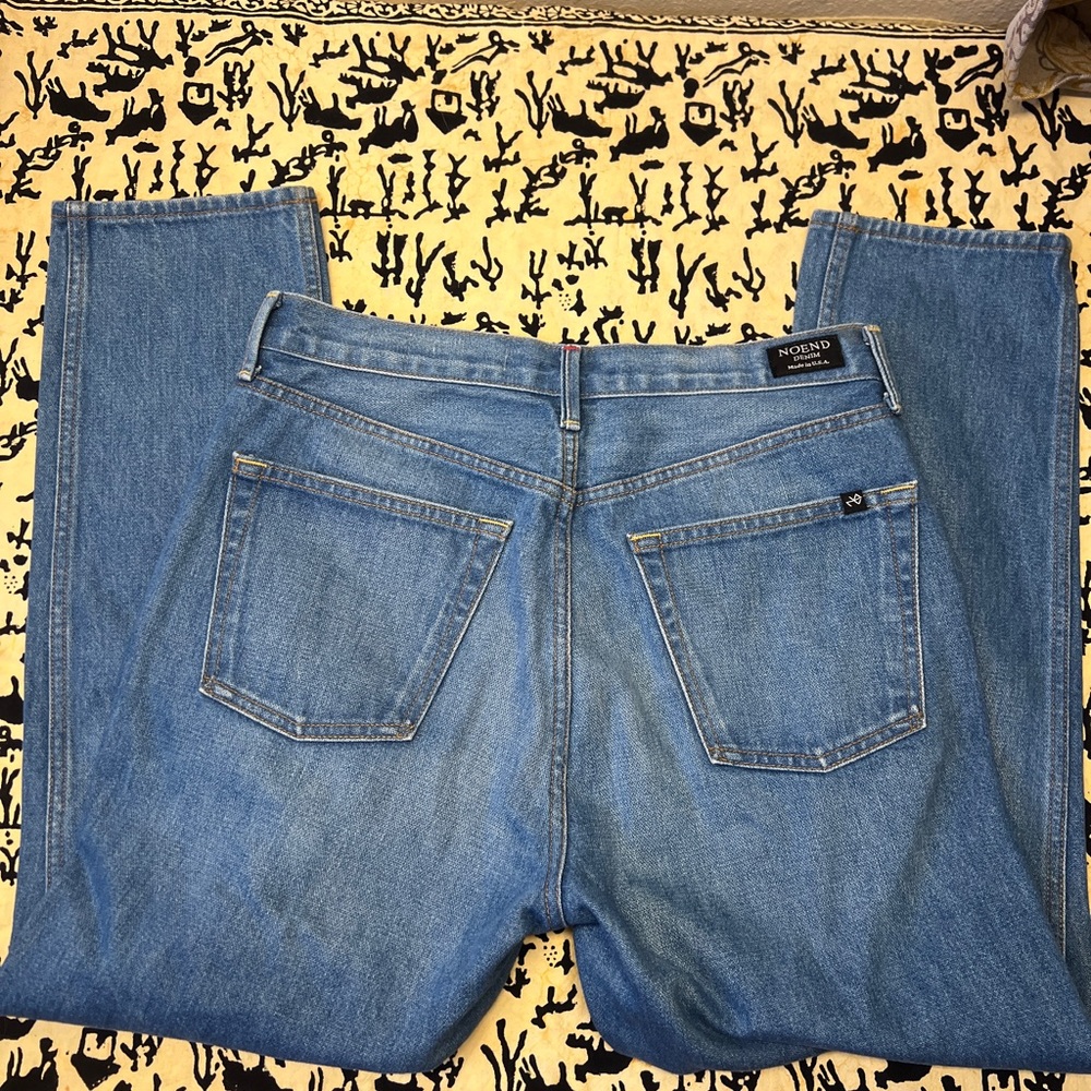 Noend Slim Straight Button-fly Crop Jeans - Size 30 -100% cotton - USA Made - Picture 3 of 12